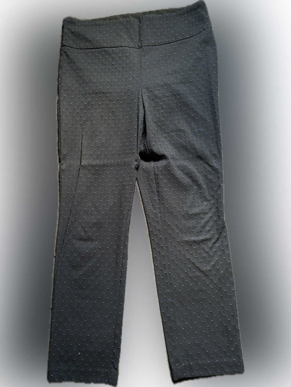 Renuar Black Pants with Blue Dot Texture